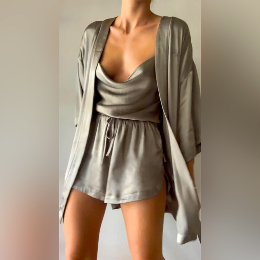 New Shona Joy La Lune Cowl Lounge Cami Set Pajamas